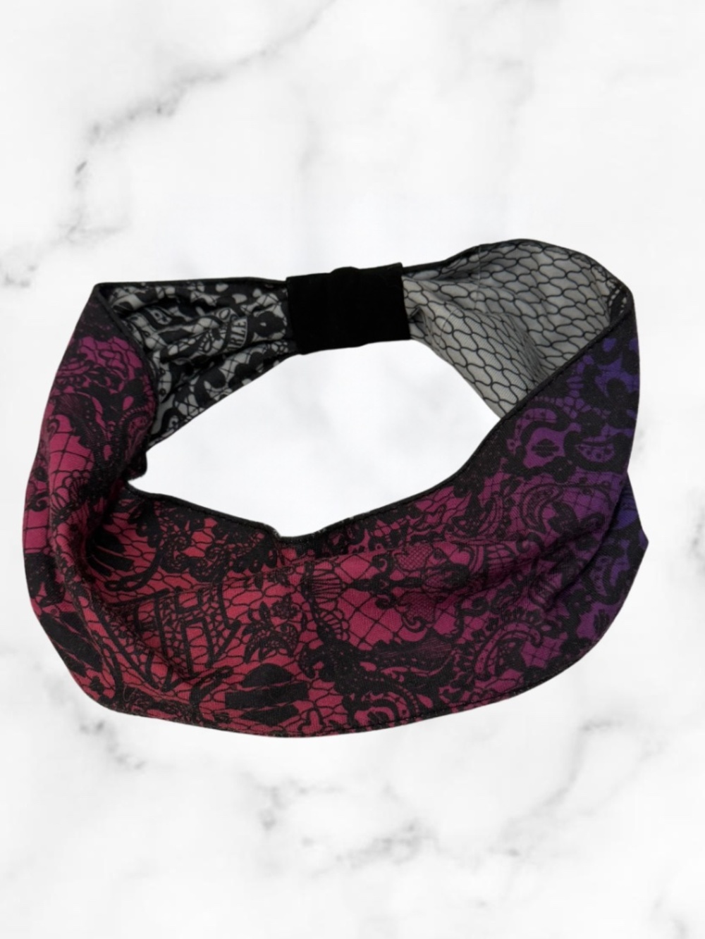 Harley Davidson Women's That's A Wrap Fabric Head Band Pink & Purple